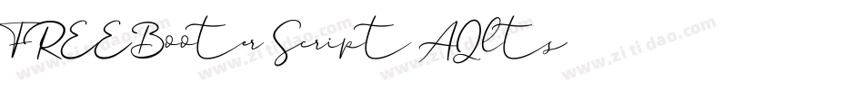 FREEBooter Script-AQlts字体转换